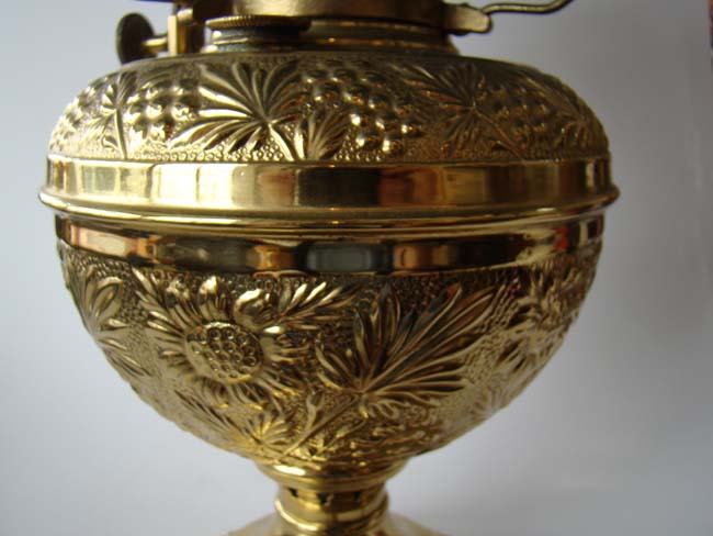 A lovely 19th century Bradley & Hubbard oil lamp, now converted to electricity — image 4